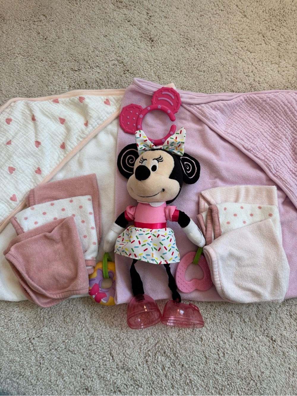 Baby Bundle Disney Minnie Mouse Stroller Plush & Towel Set